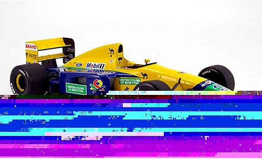 Benetton B191B course 1/18 Minichamps 1992 benetton b 191 b schumacher diecast model cars