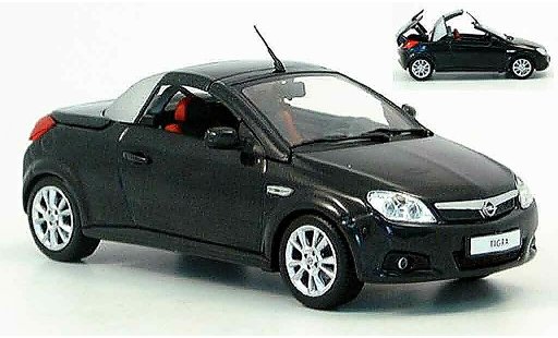 Opel Tigra Twin Top 1/43 Minichamps black funktionsfahiges verd 2004 diecast model cars
