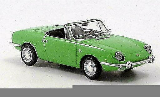 Fiat 850 Sport Spider 1/43 Minichamps green 1968 diecast model cars
