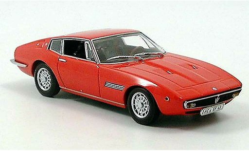 Maserati Ghibli coupe 1/43 Minichamps red 1969 diecast model cars
