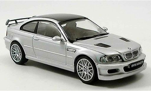 Bmw M3 coupe 1/43 Kyosho GTR E46 grey metallisee Strassenversion diecast model cars