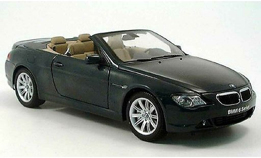 Bmw 645 Cabriolet 1/18 Kyosho E64 ci green diecast model cars