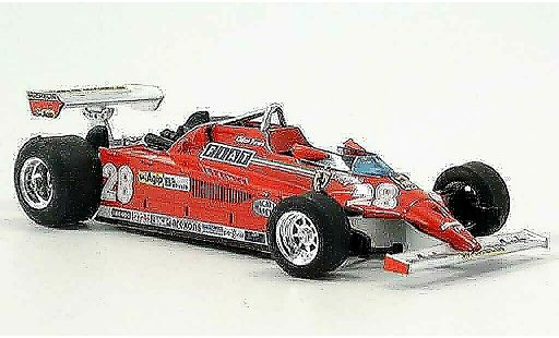 Ferrari 126 CK 1/43 Brumm turbo no.28 d.pironi gp monte carlo diecast model cars