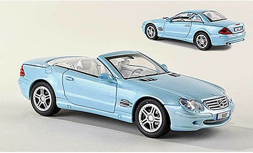 Mercedes Classe SL 500 1/43 Norev (R230) -blue diecast model cars