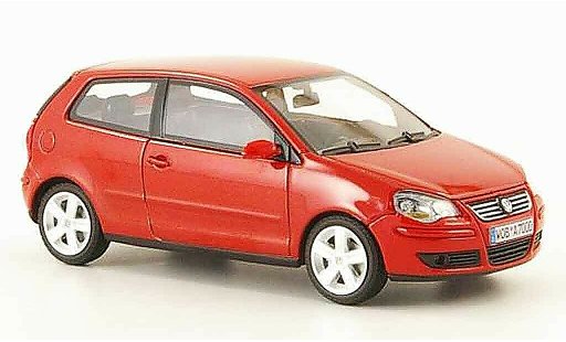 Volkswagen Polo Base 1/43 Minichamps red diecast model cars