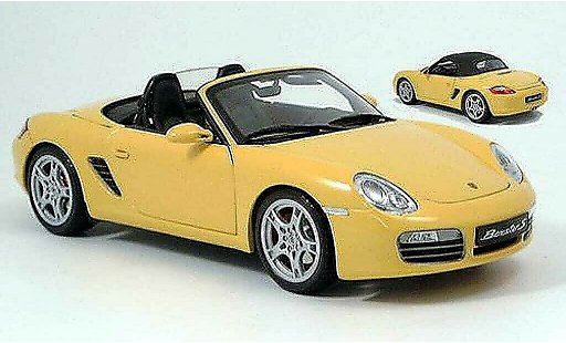 Porsche 718 S 1/18 Kyosho yellow 2005 diecast model cars