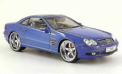 Mercedes Classe SL AMG 1/18 Maisto 55 playerz tuningcar blue diecast model cars