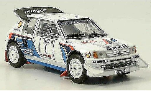 Peugeot 205 Turbo 16 1/43 Solido Rally 1986 T16 diecast model cars