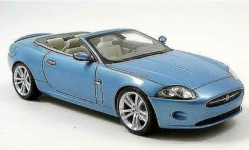 Jaguar XK Cabriolet 1/43 Minichamps Convertible blue 2005 diecast model cars