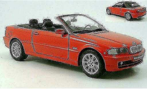 Bmw 328 cabriolet 1/18 Kyosho E46 ci red diecast model cars