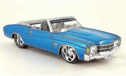 Chevrolet Chevelle tuning 1/18 Maisto 1971 cabrio prorodz blue SS454 diecast model cars