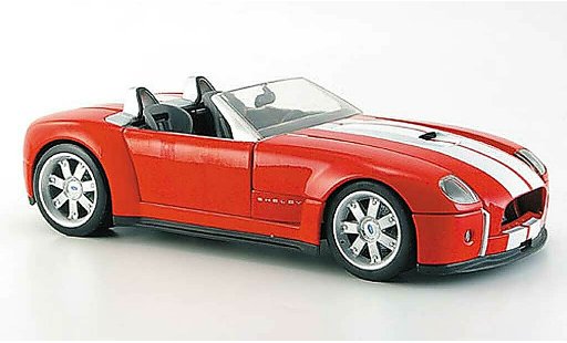 Shelby Cobra Concept 1/18 Hot Wheels red avec bandes whites diecast model cars