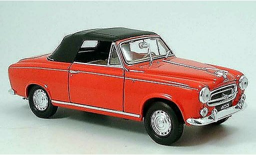 Peugeot 403 Cabriolet 1/18 Welly Convertible red 1957 avec capote diecast model cars