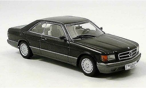 Mercedes 500 Coupe 1/43 Autoart (W126) black diecast model cars