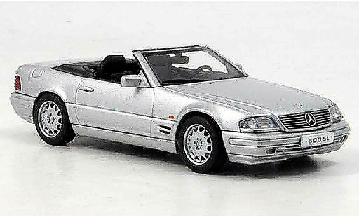 Mercedes 600 Base 1/43 Autoart (R129) Convertible grey metallisee diecast model cars