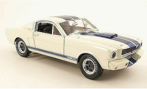 Shelby GT 350 1966 1/18 Shelby Collectibles r white/blue diecast model cars