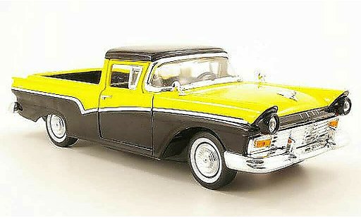 Ford Ranchero Berline 1/18 Yat Ming black/yellow 1957 diecast model cars