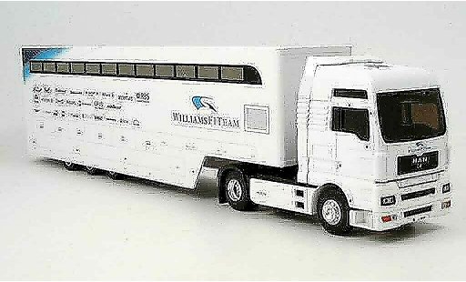 Bmw F1 transporteur 1/43 Eligor 2006 MAN TG XXL Renntransporter Williams diecast model cars