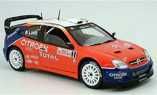 Citroen Xsara WRC 2004 1/18 Solido no3 total rallye monte carlo sebastien loeb diecast model cars