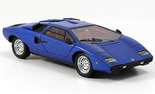 Lamborghini Countach LP 400 1/43 Kyosho blue diecast model cars