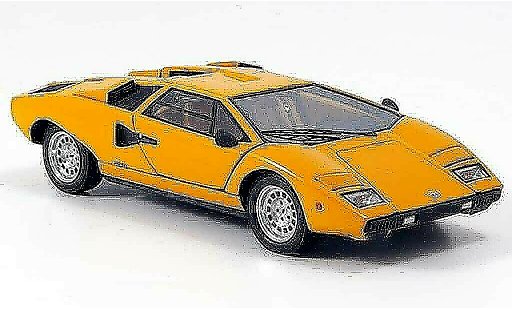 Lamborghini Countach LP 400 1/43 Kyosho orange diecast model cars