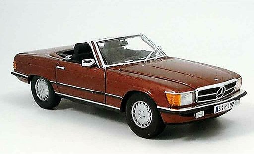 Mercedes 350 Base 1/18 Norev (r 107) red diecast model cars