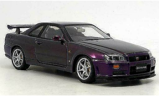 Nissan Skyline R34 1/18 Autoart gt-r v-spec ii purple diecast model cars