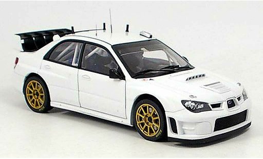 Subaru Impreza WRC 1/18 Autoart plain body white 2006 diecast model cars