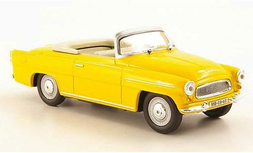 Skoda Felicia Roadster 1/43 Abrex orange-yellow diecast model cars