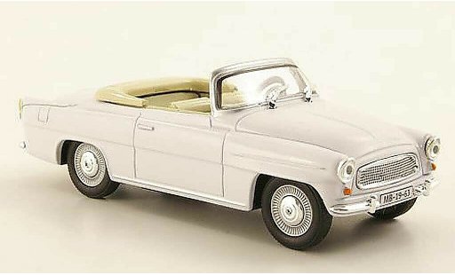 Skoda Felicia Roadster 1/43 Abrex white diecast model cars