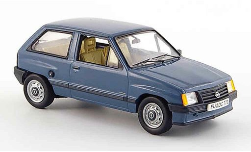 Opel Corsa A Base 1/43 Schuco a blue diecast model cars