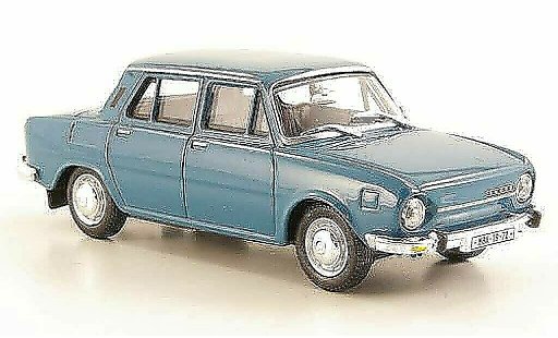 Skoda 110 Base 1/43 Abrex bluegrey 1969 diecast model cars
