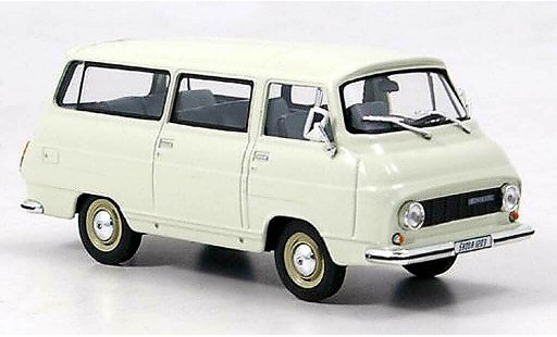Skoda 1203 Mikrobus 1/43 Abrex white diecast model cars