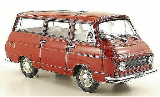 Skoda 1203 Kastenwagen 1/43 Abrex Lieferwagen red diecast model cars