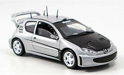 Peugeot 206 Tuning 1/43 Solido grey metallisee diecast model cars