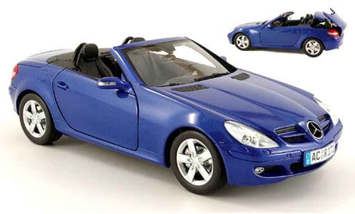 Mercedes Classe SLK Base 1/18 Minichamps (r 171) blue 2004 diecast model cars