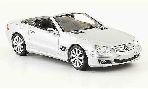 Mercedes Classe SL Base 1/43 Minichamps grey metallisee 2006 diecast model cars