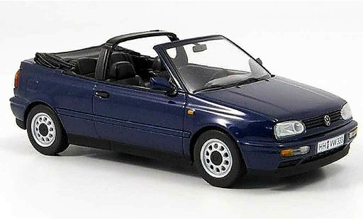 Volkswagen Golf Cabriolet 1/43 Minichamps blue 1993 diecast model cars