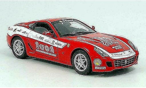 Ferrari 599 GTB 1/18 Hot Wheels Elite Pan Am red Touring diecast model cars
