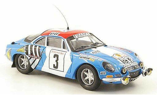 Alpine A110 1600 s 1/43 Trofeu 1600S No.3 Nicolas/DelferrierRally Marokko 1974 diecast model cars