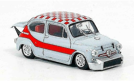Fiat Abarth 1000 Berlina Corsa 1/43 Brumm Gruppe 5 grey red 1968 diecast model cars