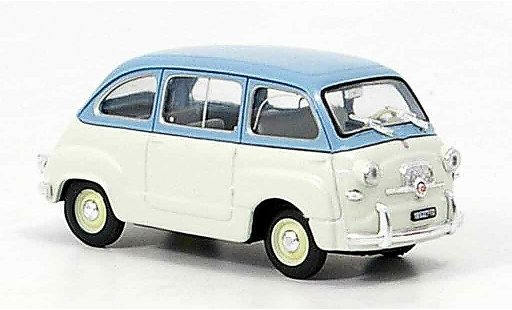Fiat 600 Multipla 1/43 Brumm blue grey 1956 diecast model cars