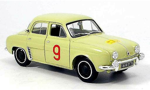 Renault Dauphine Base 1/18 Norev no.9 tour de course 1956 diecast model cars