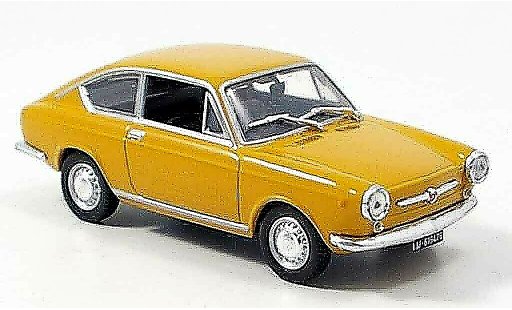 Seat 850 Coupe 1/43 Norev yellow 1967 diecast model cars