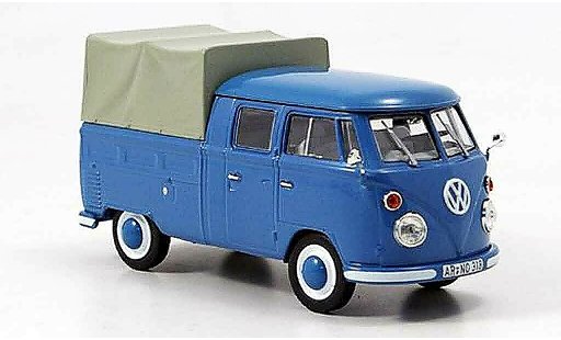 Volkswagen Combi Base 1/43 Norev t 1 doppelkabine blue 1963 diecast model cars