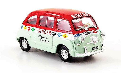 Fiat 600 Multipla 1/43 Brumm Agenzia Singer 1956 diecast model cars