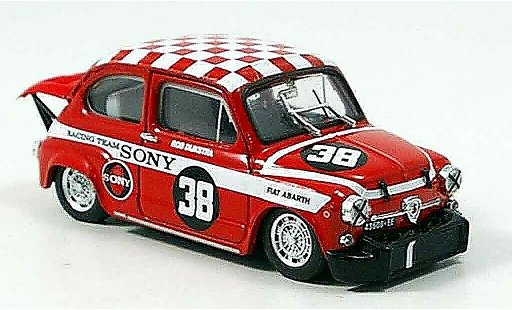 Fiat Abarth 1000 Berlina Corsa 1/43 Brumm No.38 Dijkstra winner Zandvoort 1969 diecast model cars