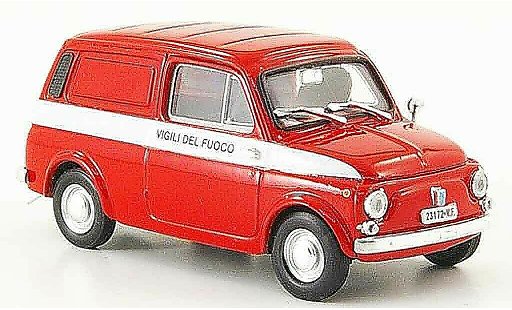 Autobianchi Furgoncino pompiers 1/43 Brumm 500 Vigili de Fuoco 1972 diecast model cars