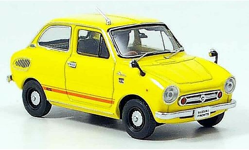 Suzuki Fronte SS 1/43 Ebbro yellow 1968 diecast model cars