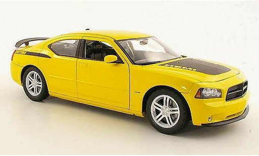 Dodge Charger Daytona 1/18 Welly R/T yellow diecast model cars